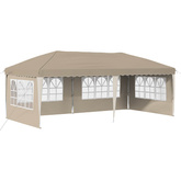 Namiot imprezowy rozkładany 575 x 289 x 245 cm kremowy