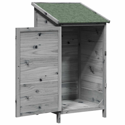 Shed ogrodowy Szary 59 x 56 x 113,5 cm Drewno Świerkowe