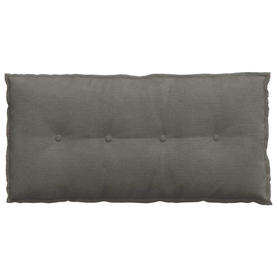 Poduszka na plecy Jasnoszary 100 x 50 cm Tkanina sztruksowa