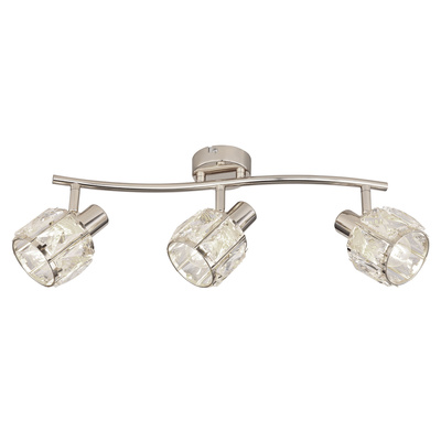 Lampa sufitowa Dubai listwa ze szklanymi kloszami 3-punktowa do salonu