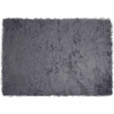 Dywan z sztucznej owczej skóry TAFALLA antracytowy 120 x 170 cm