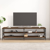 vidaXL Szafka pod TV, brązowy dąb, 180x40x50, materiał drewnopochodny