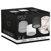 Punktowa oprawa sufitowa do łazienki UMA Sand Light Grey IP54 okrągła szara EDO777541 EDO Solutions