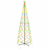 Choinka stożkowa, 1400 kolorowych diod LED, 160x500 cm