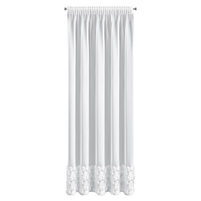 Firana Roses biała 140x270