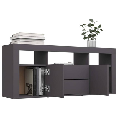 vidaXL Szafka pod TV, szara, 120x30x50 cm, materiał drewnopochodny