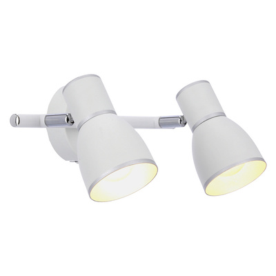 Lampa ścienna listwa 2X40W E14 biały/chrom FIDO 92-63373