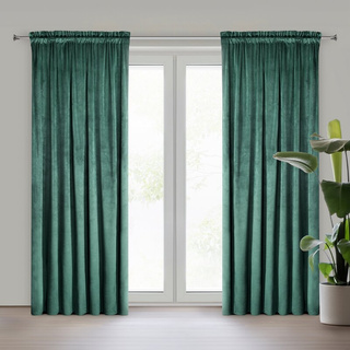 Zasłona Pierre ciemnoturkusowa 140x300