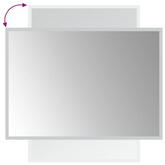 vidaXL Lustro łazienkowe z LED, 50x70 cm