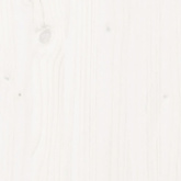 Donica ogrodowa, biała, 60x60x60 cm, lite drewno sosnowe