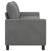 Sofa ciemnoszary 196 x 81 x 87,5 cm Welur