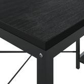 vidaXL Biurko komputerowe, czarne 110x72x70 cm materiał drewnopochodny