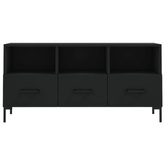 Szafka pod TV, czarna, 102x36x50 cm, materiał drewnopochodny vidaXL