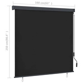 vidaXL Roleta zewnętrzna, 160x250 cm, antracytowa