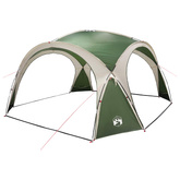 Namiot boczny zielony 410 x 410 x 250 cm Poliester i Stal