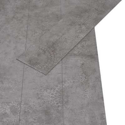 Samoprzylepne panele podłogowe PVC Betonowy szary 30,5 x 61 cm