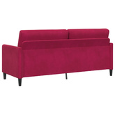 Sofa z miejscem do przechowywania Czerwone wino Poliester