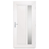 vidaXL Drzwi wejściowe, białe, 98x208 cm, PVC