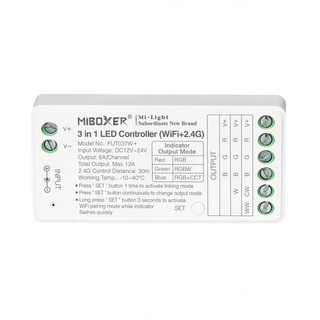 MiBoxer FUT037W+ Sterownik LED WiFi 2.4G RGB-RGBW-RGB+CCT Milight