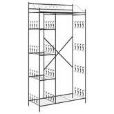 Otwy garderoba Czarny 101 x 43 x 188 cm Stal