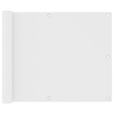 Parawan balkonowy, biały, 75x600 cm, tkanina Oxford