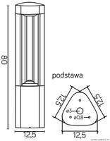 Lampa ogrodowa stojąca GL 11205