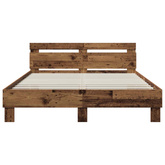 Ramka łóżka Stare drewno 120 x 190 cm Drewno inżynieryjne