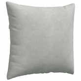 Poduszki na sofę 2 pcs Jasnoszary 45 x 45 cm Tkanina sztruksowa