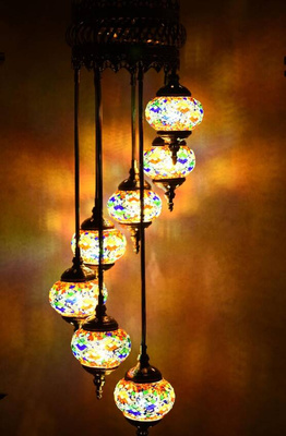 Lampa wisząca mozaikowa orientalne ULFN322B