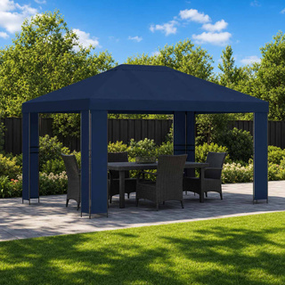 Altana 4 × 3 m niebieski Poliester i Stal 190 gsm