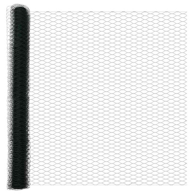 Ogrodzenie heksagonalne 1,6 x 25 m PVC zielony
