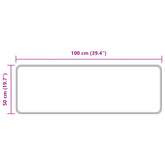 Chodnik dywanowy MARSA Kremowy 50 x 100 cm Poliester i PVC