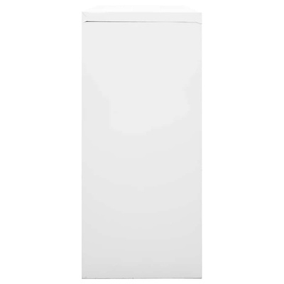 vidaXL Szafka z drzwiami przesuwnymi, szara, 90x40x90 cm, stal