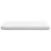 Poduszki na siedziska 4 pcs Biały 40 x 40 x 3 cm tkanina