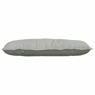 Poduszka na plecy Jasnoszary 100 x 50 cm Tkanina sztruksowa