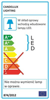 Lampa ścienna Candellux Aurelion 92-65575 listwa led chrom 3000K