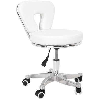 Taboret kosmetyczny do pedicure 9266 biały 104241