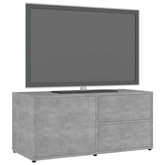 Szafka pod telewizor, szarość betonu, 80x34x36 cm