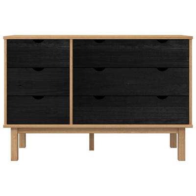 Szafka z Szufladami z szufladą OTTA Czarny 111 x 43 x 73,5 cm