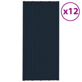 Panel dachowy 12 pcs antracytowy 100 x 45 cm Stal galwanizowana