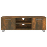 vidaXL Szafka pod TV, opalany dąb, 110x40x35 cm
