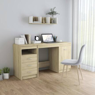 vidaXL Biurko, dąb sonoma, 140x50x76 cm, materiał drewnopochodny