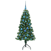 Rogowa Sztuczna Choinka z podstawą Zielony 150 cm PVC i Metal