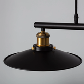 Lampa Wisząca Retro Czarna Abruzzo Monte 3xE27