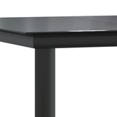 9-częściowy zestaw mebli ogrodowych, czarny, rattan PVC