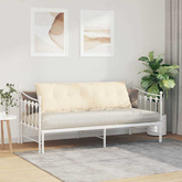 Poduszka na plecy Kremowy 160 x 50 cm Tkanina sztruksowa