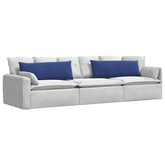 Poduszki na sofę 2 pcs Niebieski policyjny 120 x 40 cm