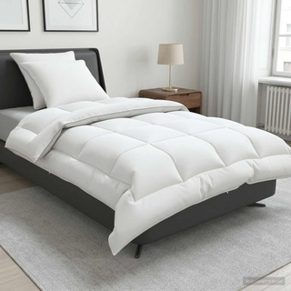 Zestaw kołdry i poduszek 3 szt. 155x220 cm 4 pory roku 350 GSM