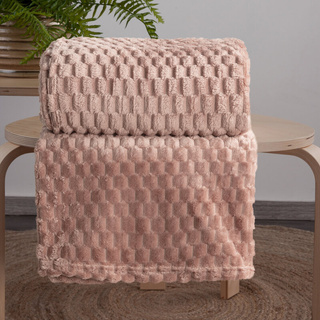 Koc Mocha pudrowy 200x220