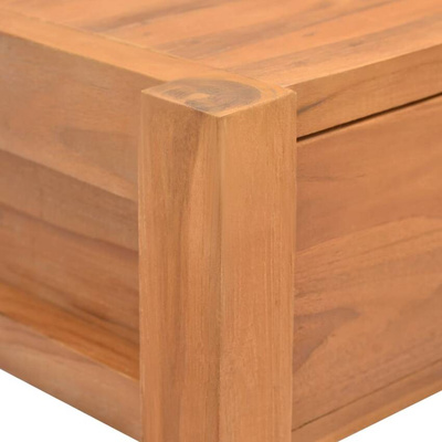 vidaXL Biurko z 2 szufladami, 140x40x75 cm, drewno tekowe